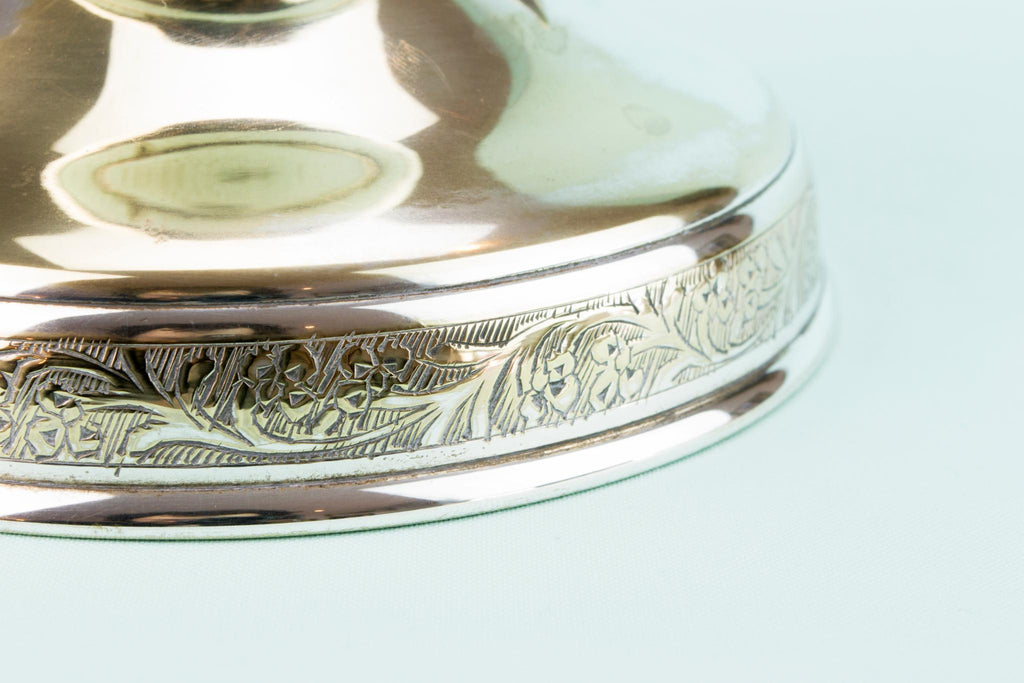 Silver Plated Dish on Stand, Anglo-Indian Early 1900s