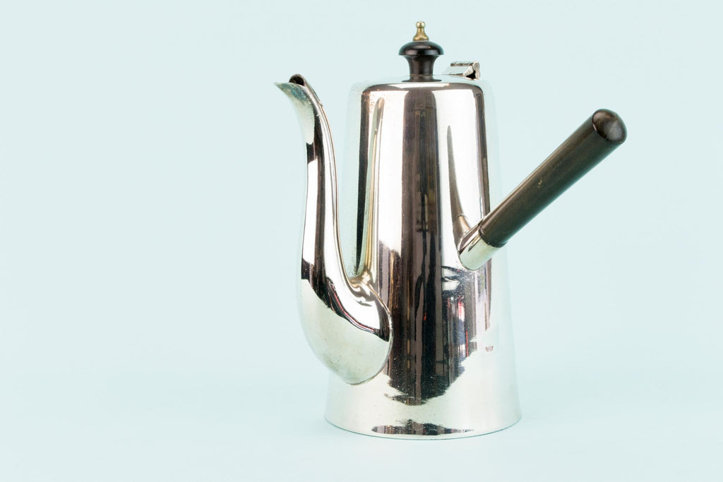 Silver Plated Medium Coffee Pot, English Early 1900s