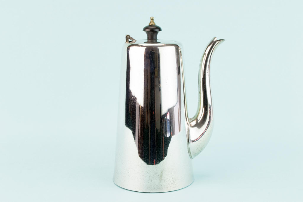 Silver Plated Medium Coffee Pot, English Early 1900s
