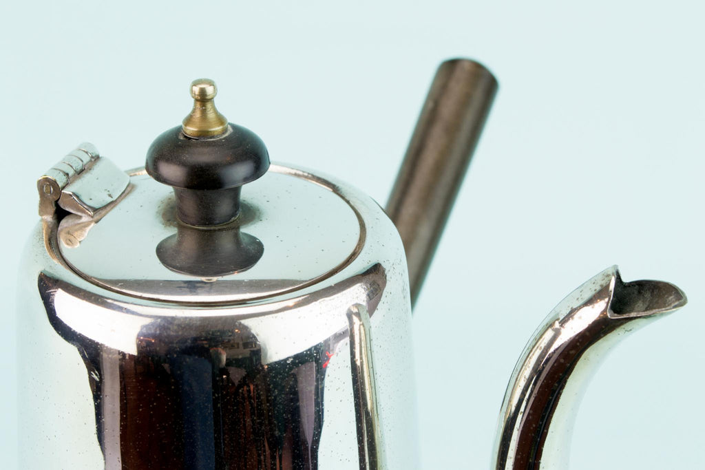 Silver Plated Medium Coffee Pot, English Early 1900s