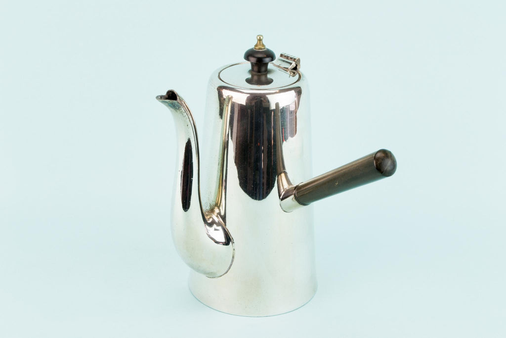 Silver Plated Medium Coffee Pot, English Early 1900s