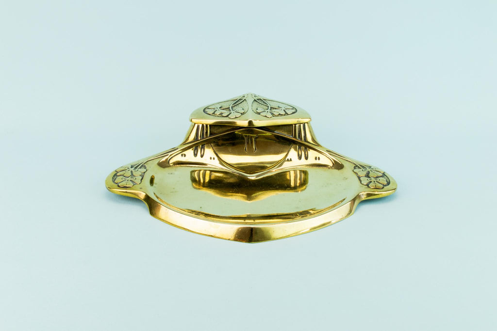Bronze Art Nouveau Inkwell, Austrian Circa 1900