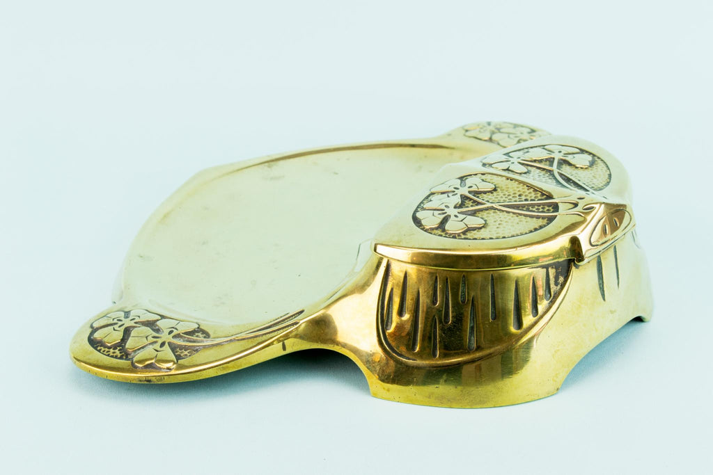 Bronze Art Nouveau Inkwell, Austrian Circa 1900
