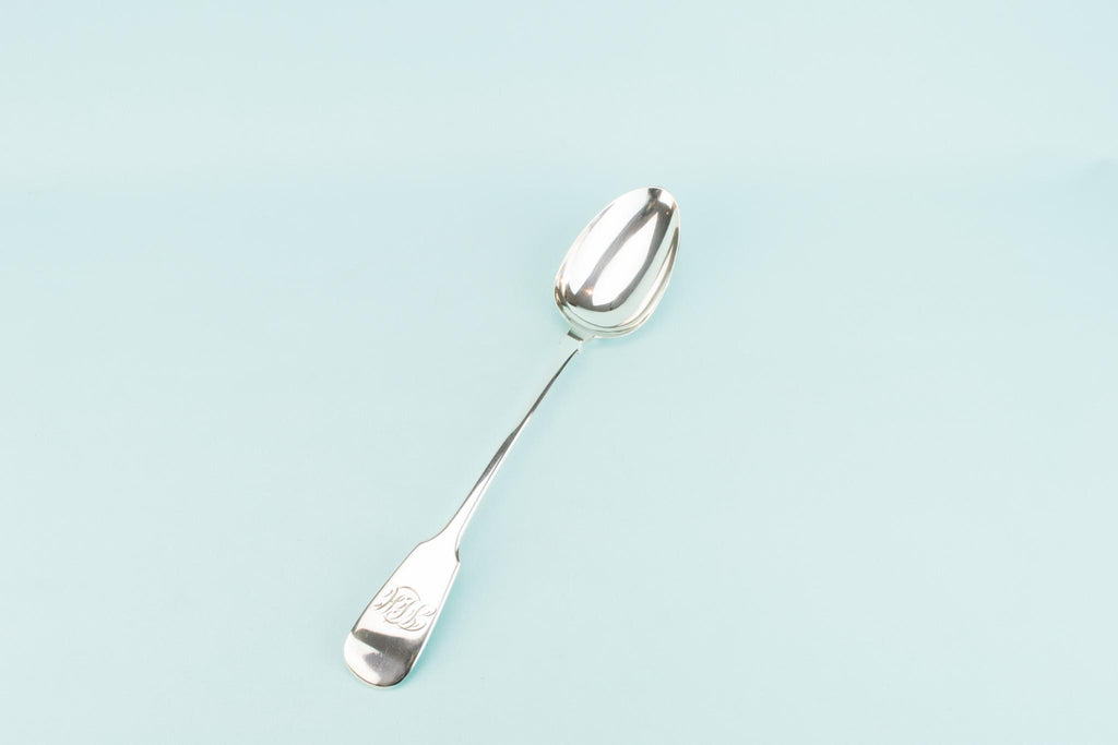 Sterling Silver Large Serving Spoon, English 1822