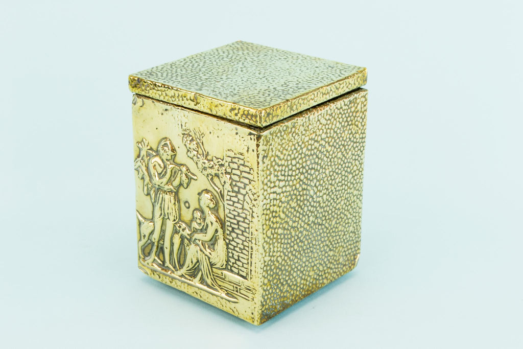 Medium Brass Tea Box, English Circa 1900