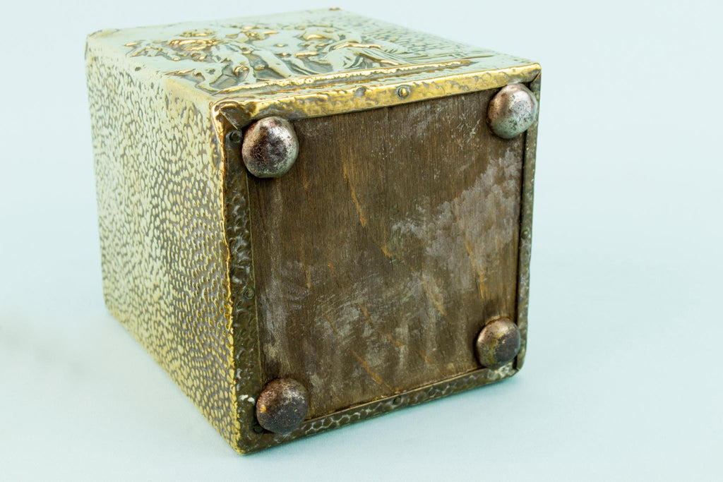 Medium Brass Tea Box, English Circa 1900