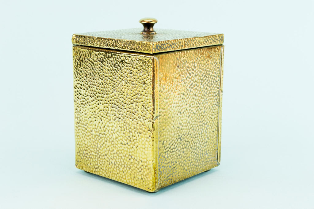 Tea Storage Box in Brass, English Circa 1900