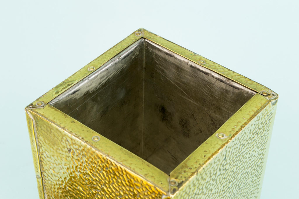 Tea Storage Box in Brass, English Circa 1900