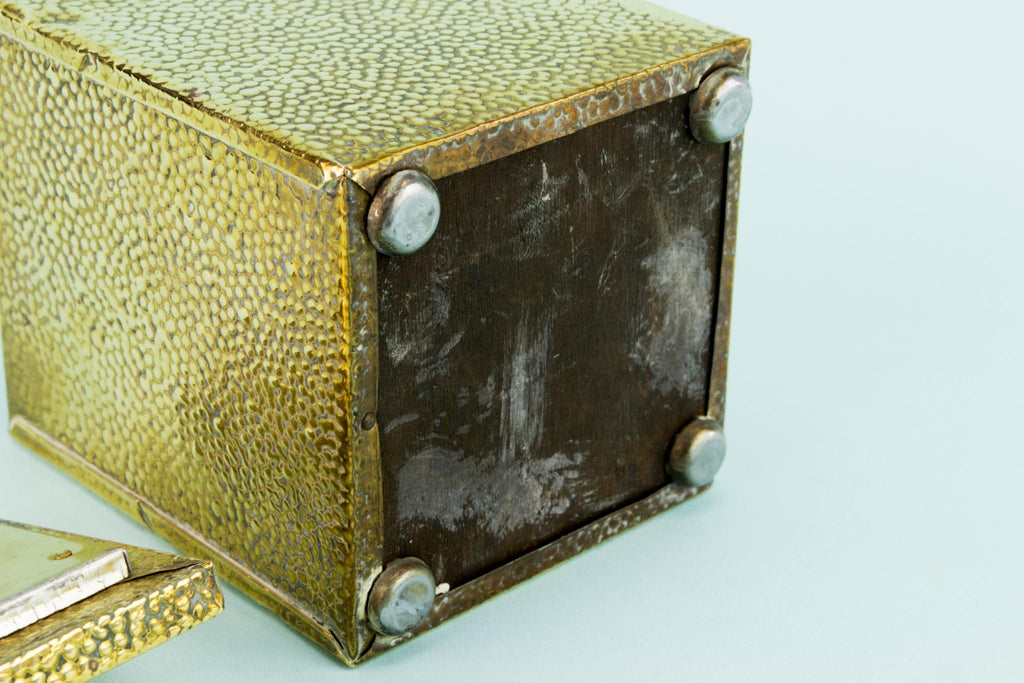 Tea Storage Box in Brass, English Circa 1900