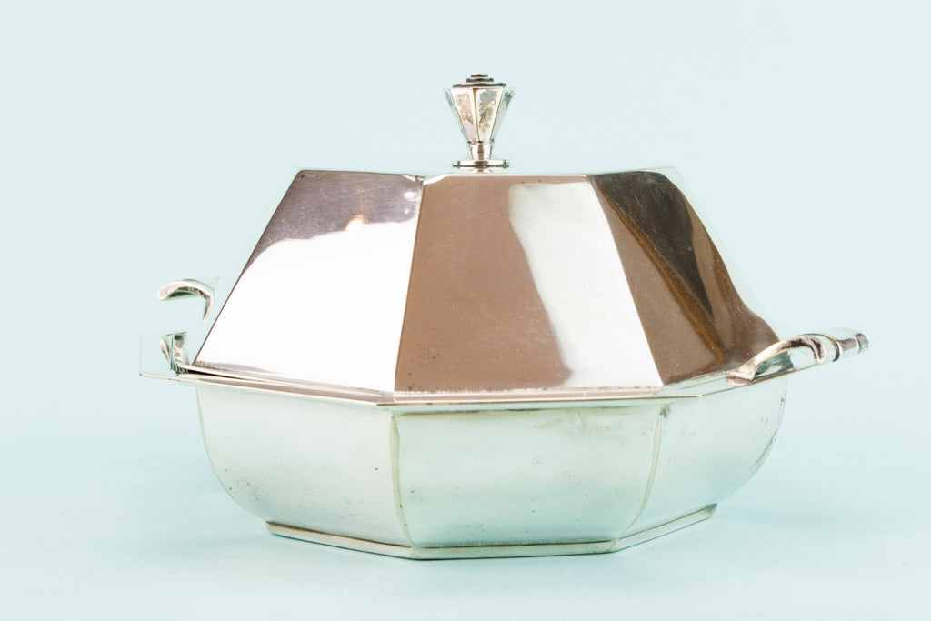 Silver Plated Hot Serving Dish, English 1930s