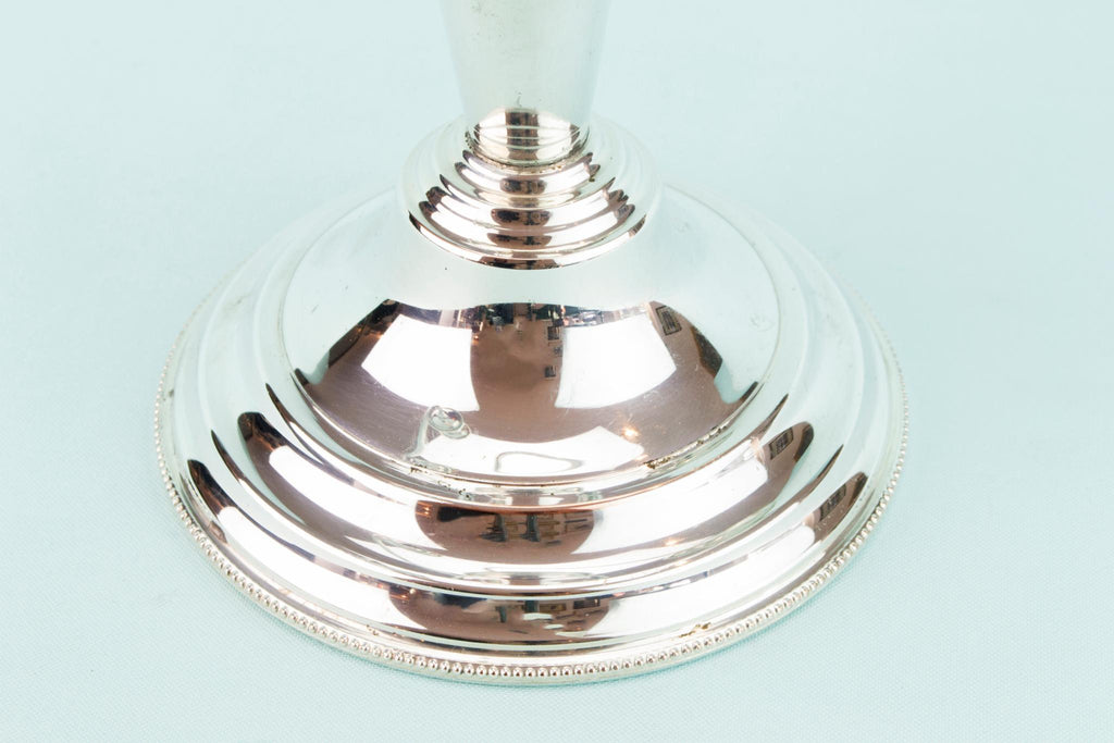 Silver Plated Large Candelabra, English Mid 20th Century