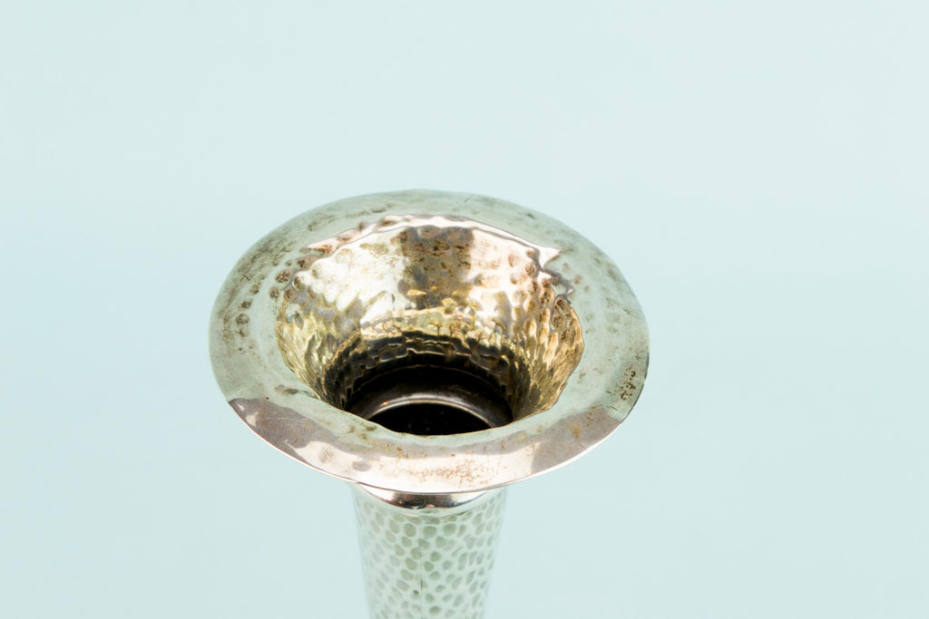 Sterling Silver Small Art Nouveau Vase, English 1903