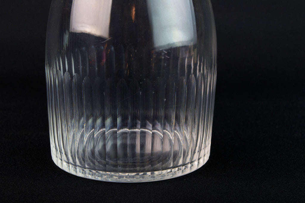 Cut Glass Barrel Decanter, English Circa 1810