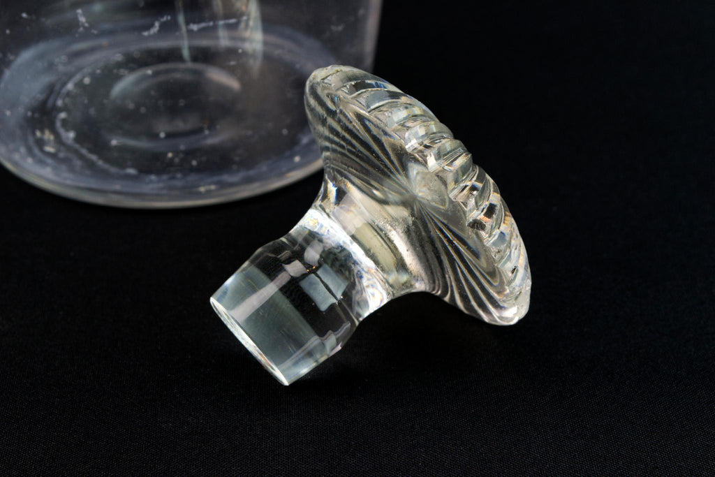 Blown Glass Barrel Decanter, English Circa 1820