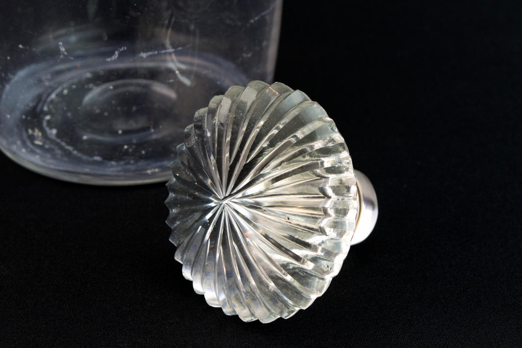 Blown Glass Barrel Decanter, English Circa 1820