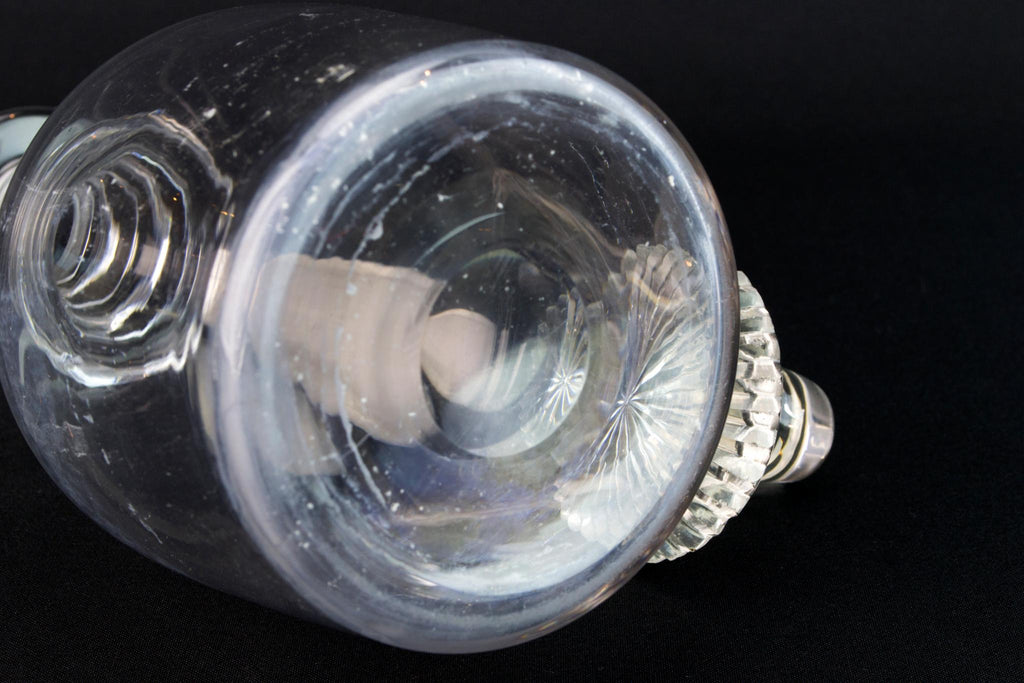 Blown Glass Barrel Decanter, English Circa 1820