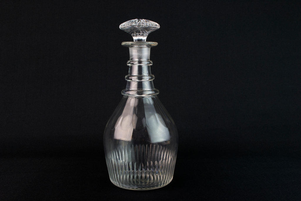Port or Sherry Wine Glass Decanter, English Circa 1820