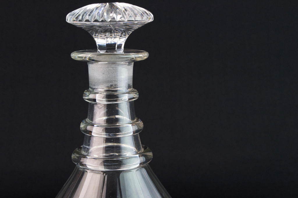 Port or Sherry Wine Glass Decanter, English Circa 1820