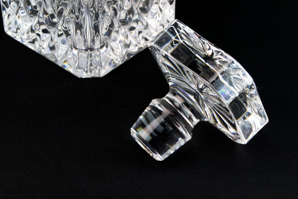 Two Decanters on A Wooden Stand