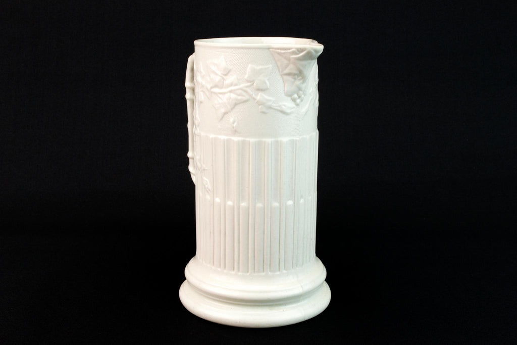 Parian Ware Pottery Jug, English 1860s