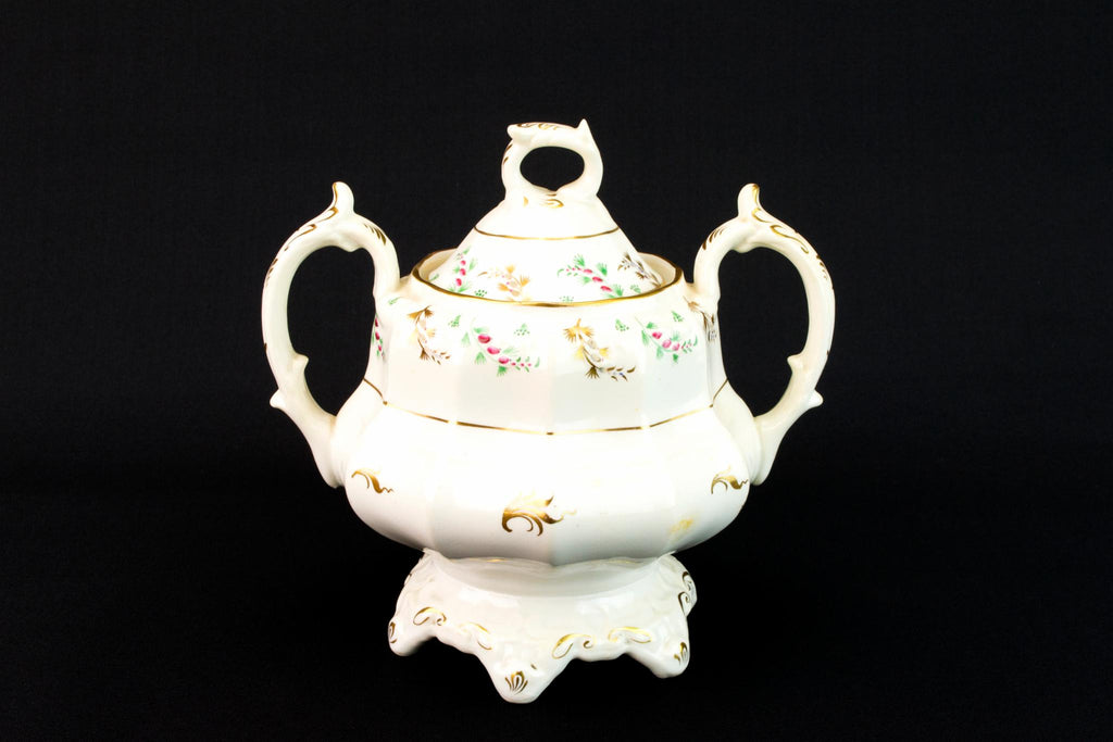 Large Pear Shaped Sugar Bowl, English 1830s