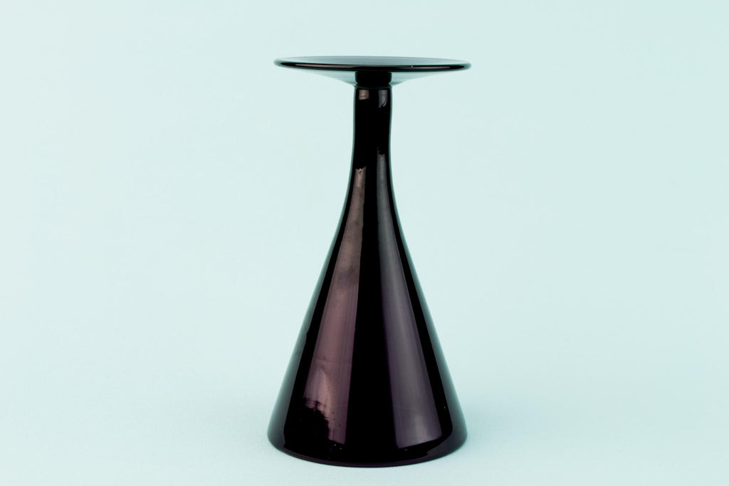 Dark Amethyst Wine Glass, English Circa 1820