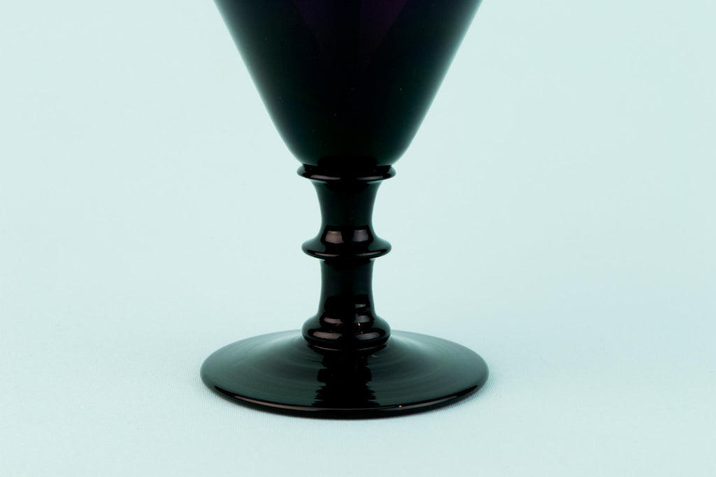 Amethyst Glass Wine Rummer, English Circa 1820