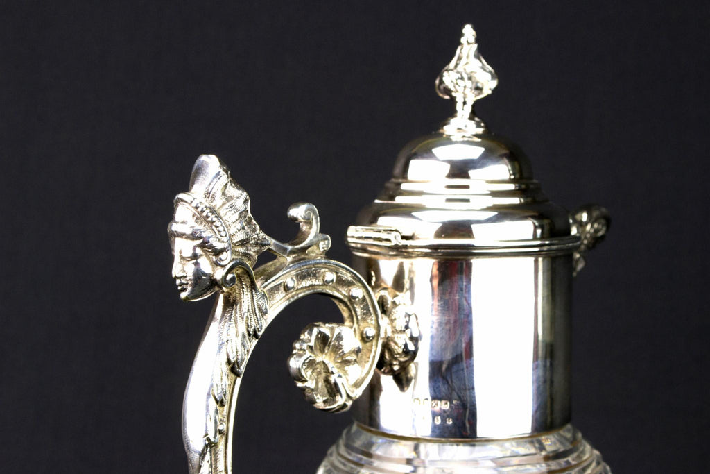 Cut Glass Renaissance Revival Carafe, English Circa 1900