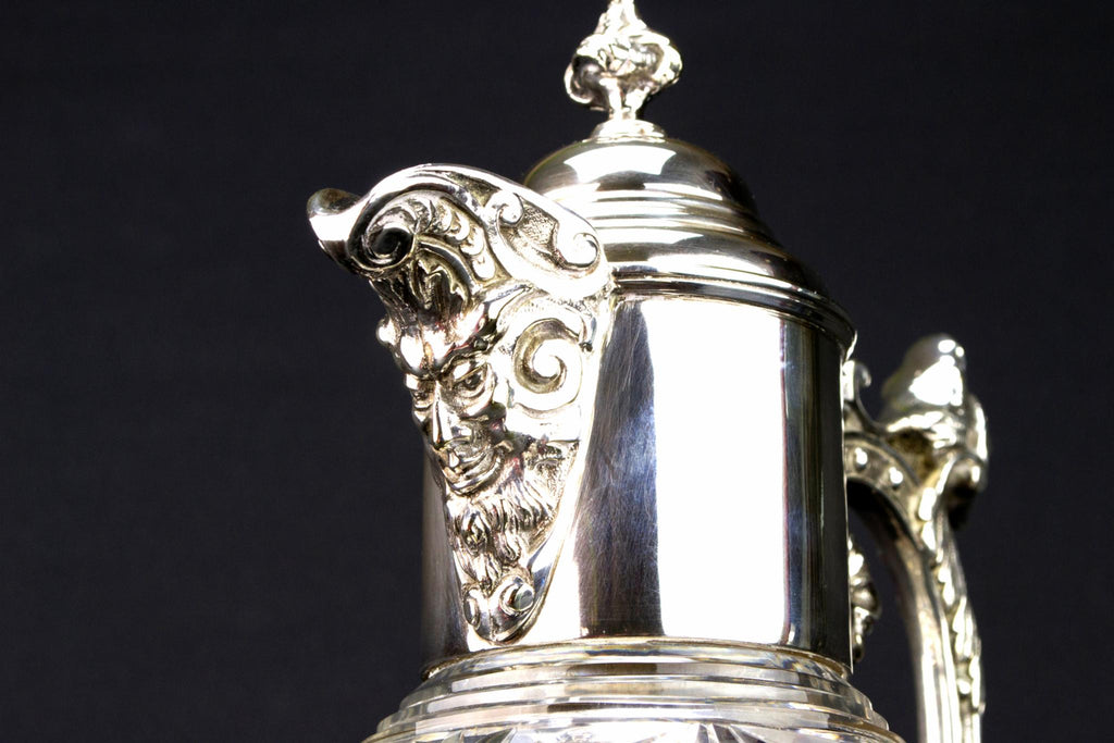 Cut Glass Renaissance Revival Carafe, English Circa 1900