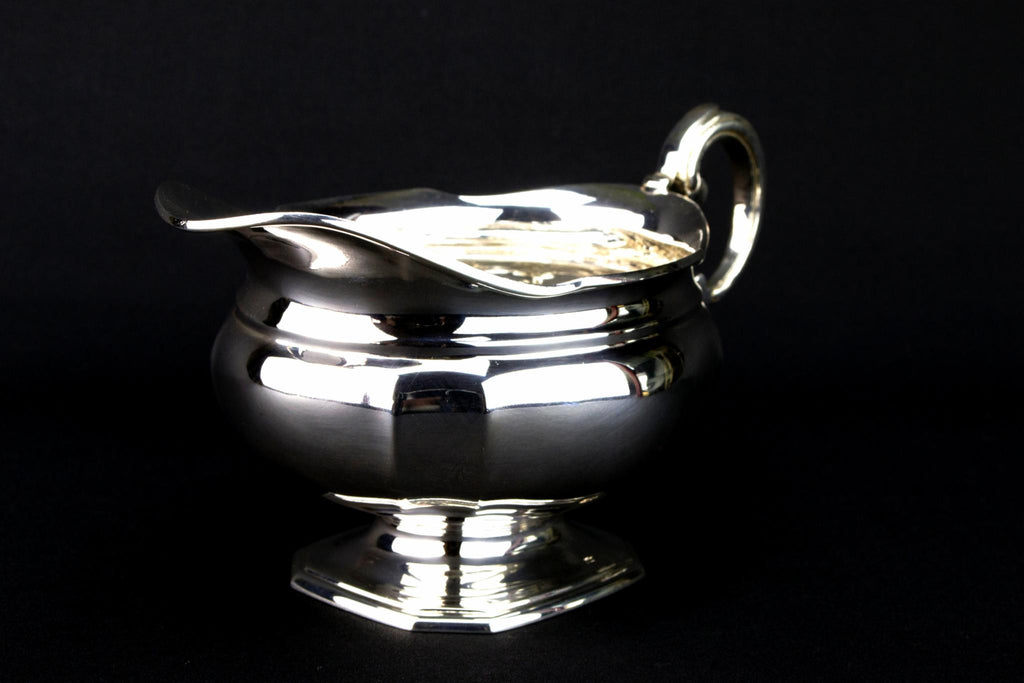 Mappin & Webb Sterling Silver Gravy Boat, English 1964