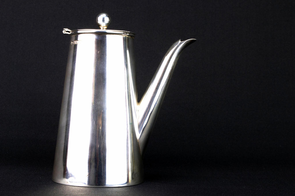 Sterling Silver Coffee Pot by Mappin & Webb, English 1912