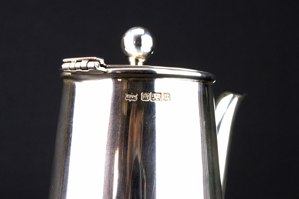 Sterling Silver Coffee Pot by Mappin & Webb, English 1912