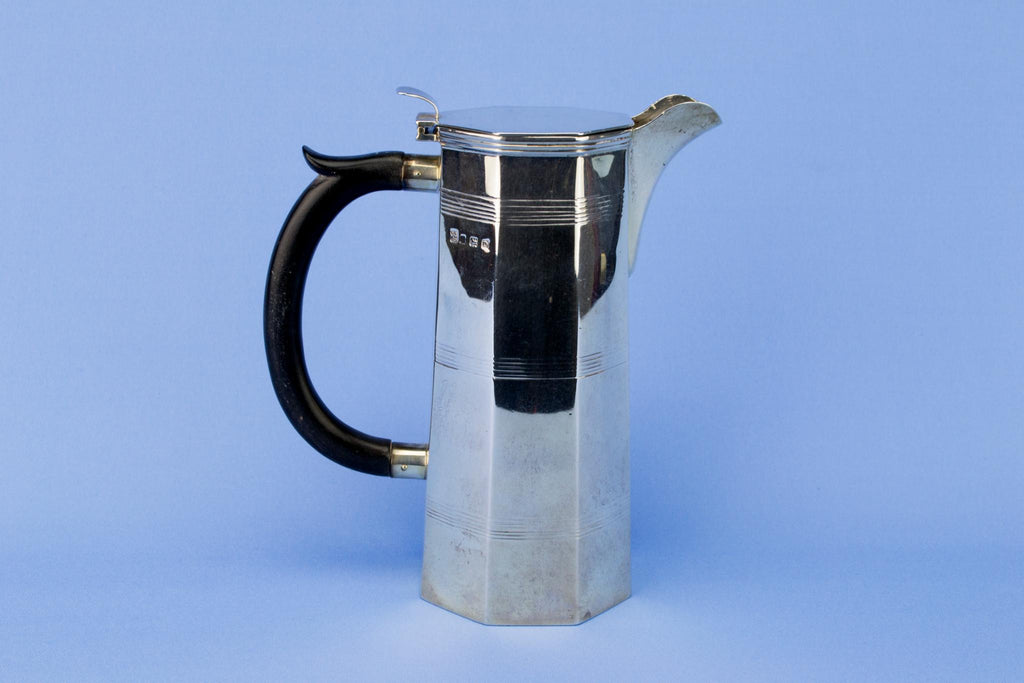 Sterling Silver Art Deco Coffee Pot, English 1928