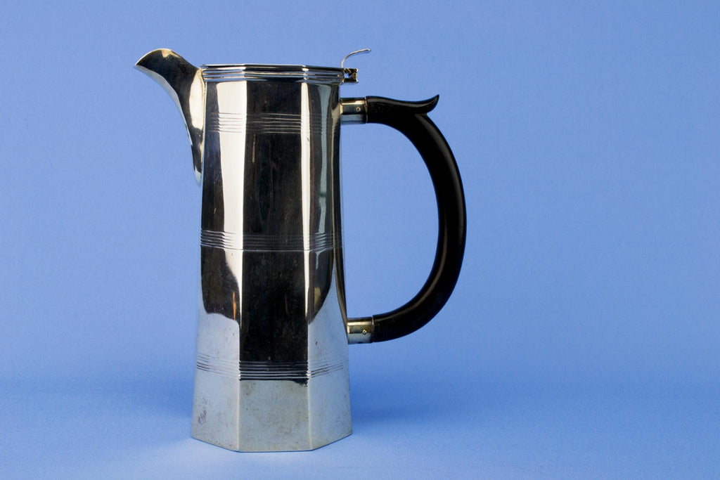 Sterling Silver Art Deco Coffee Pot, English 1928
