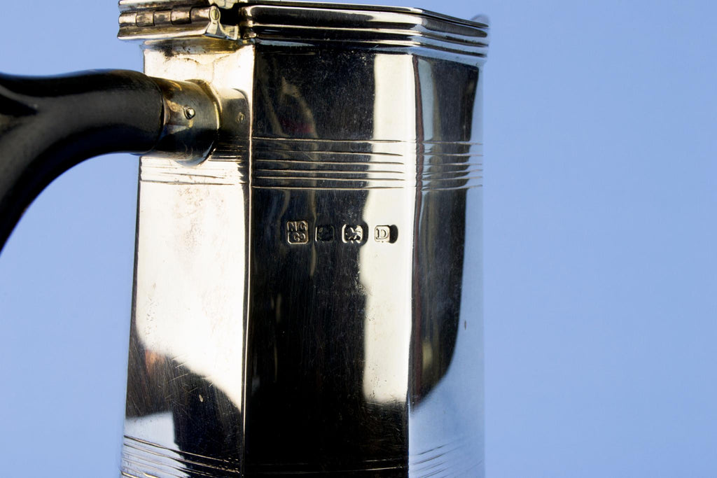 Sterling Silver Art Deco Coffee Pot, English 1928