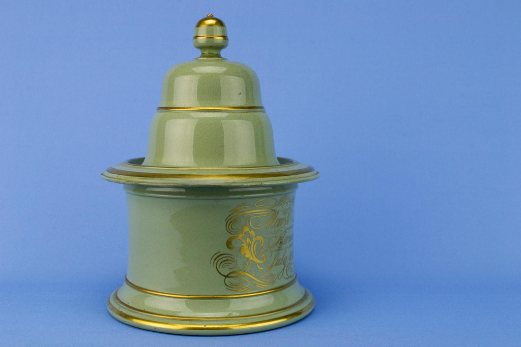 Gilded Tobacco Jar, English 1850s