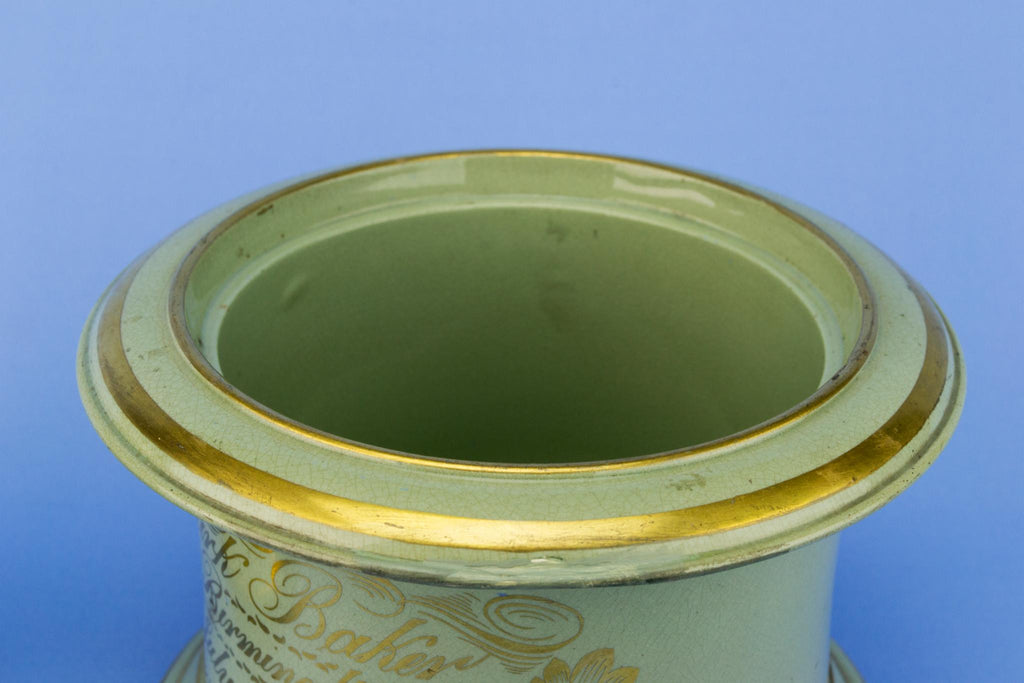 Gilded Tobacco Jar, English 1850s