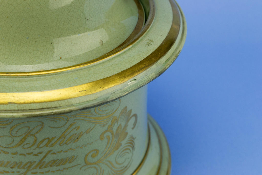 Gilded Tobacco Jar, English 1850s