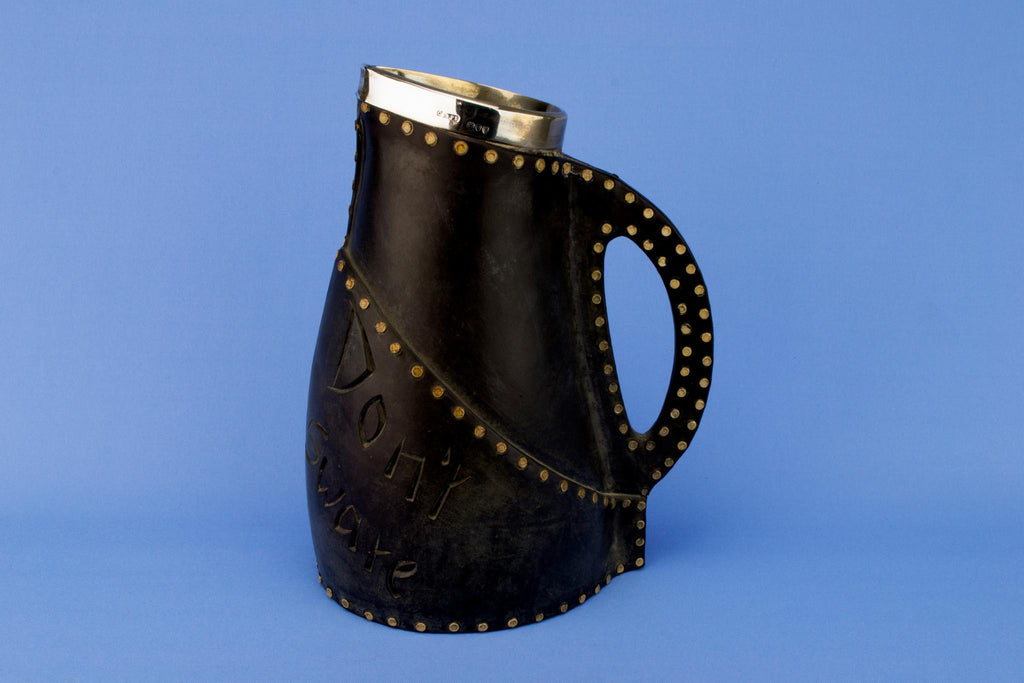 Royal Doulton Leather Imitation Jug, English 1895