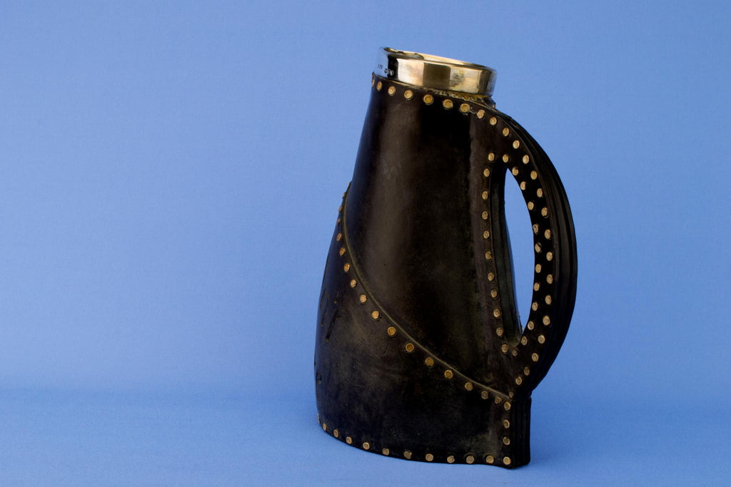 Royal Doulton Leather Imitation Jug, English 1895