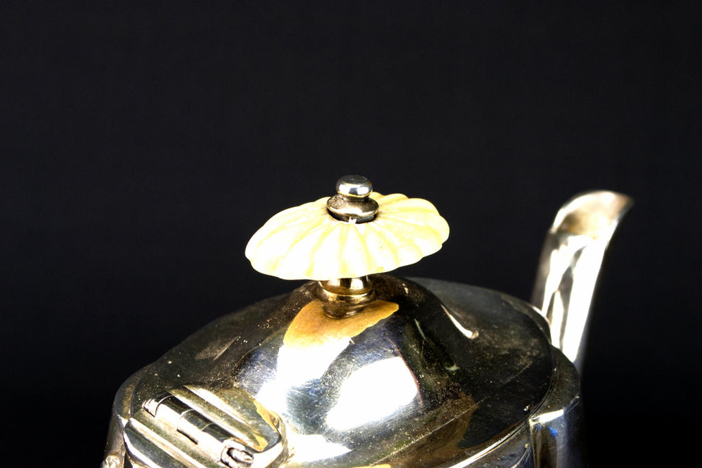 Silver Plated Aesthetic Movement Coffee Pot, English 1880s