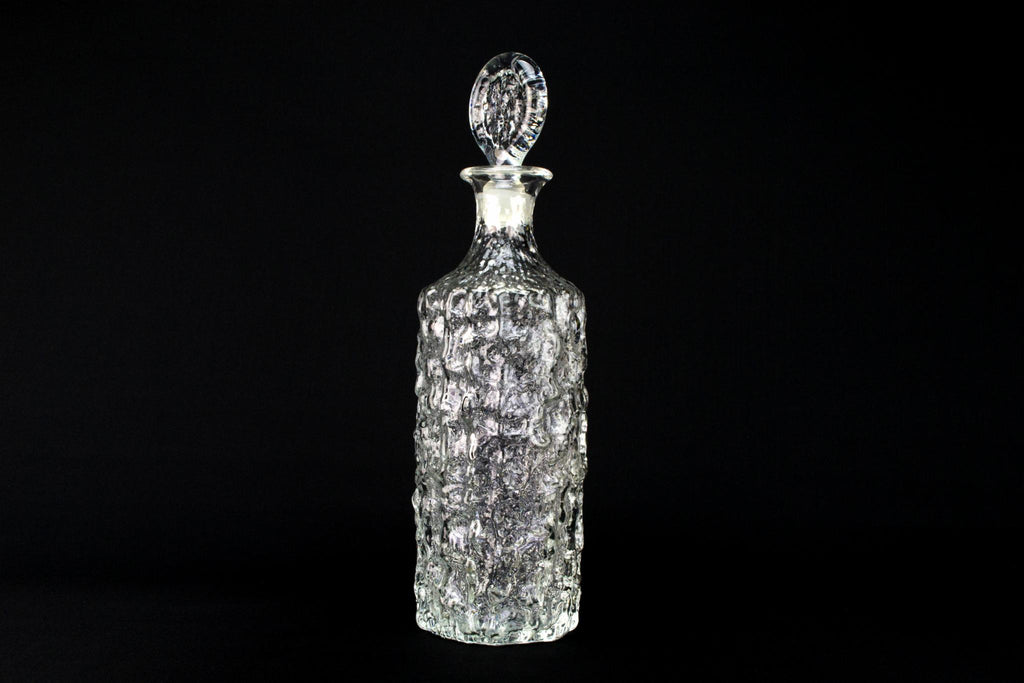 Whitefriars Glass Decanter, English 1970s