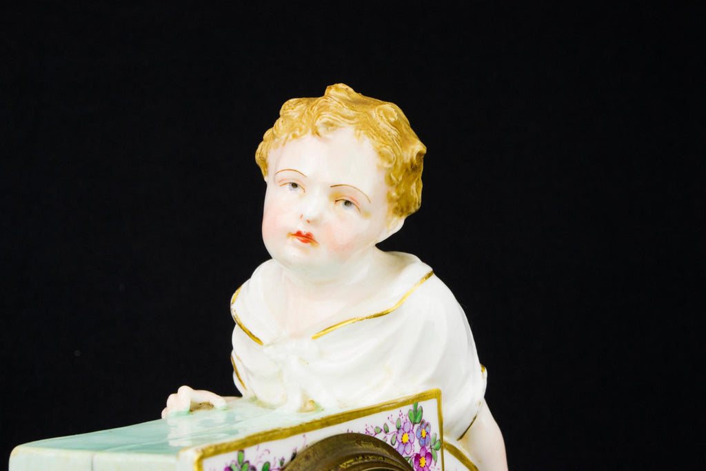 Porcelain Clock, German 19th Century