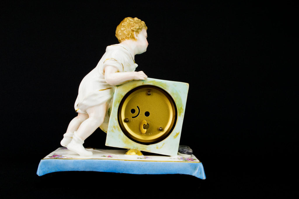 Porcelain Clock, German 19th Century