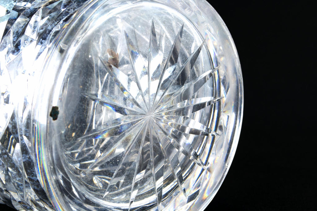 Cut Glass Glass Large Traditional Decanter, English 1930s