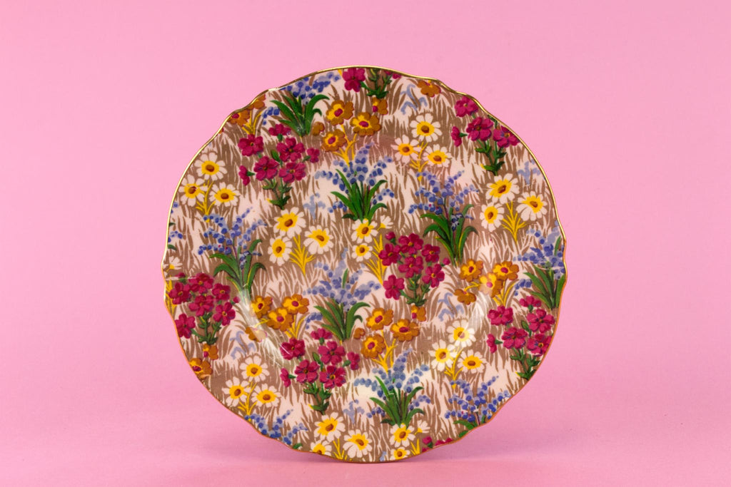 6 Small Plates by Royal Winton, English Circa 1950
