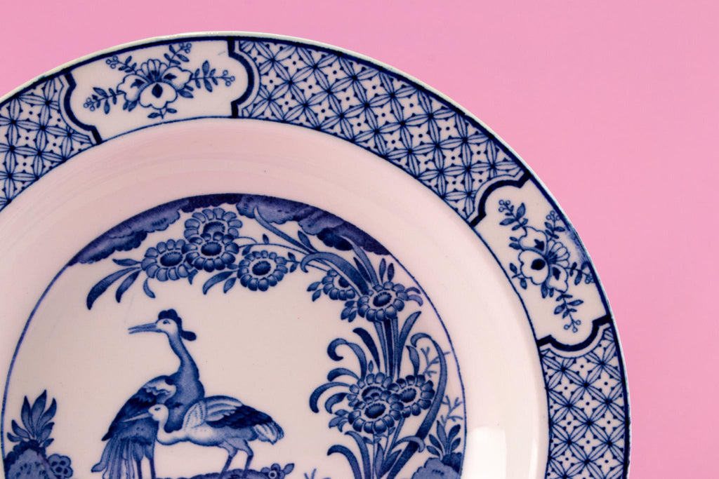 6 Blue and White Yuan Bowls, English 1910s