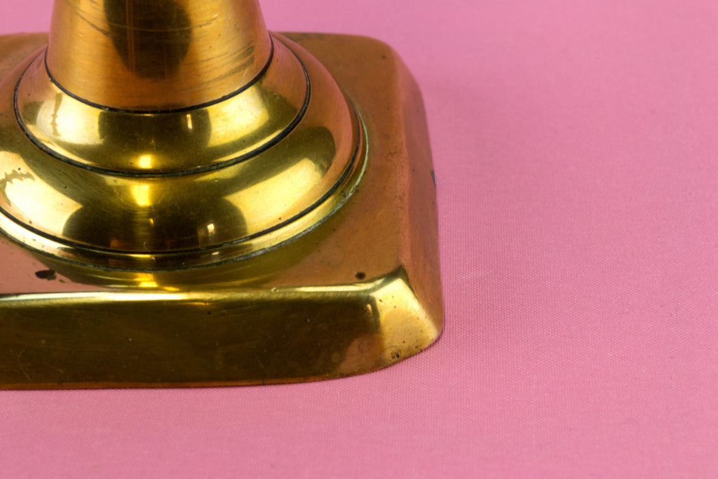 Pair Of medium Brass Candlestick, English 19th century