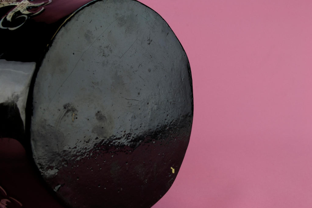 Black Dragon Mother of Pearl Vase