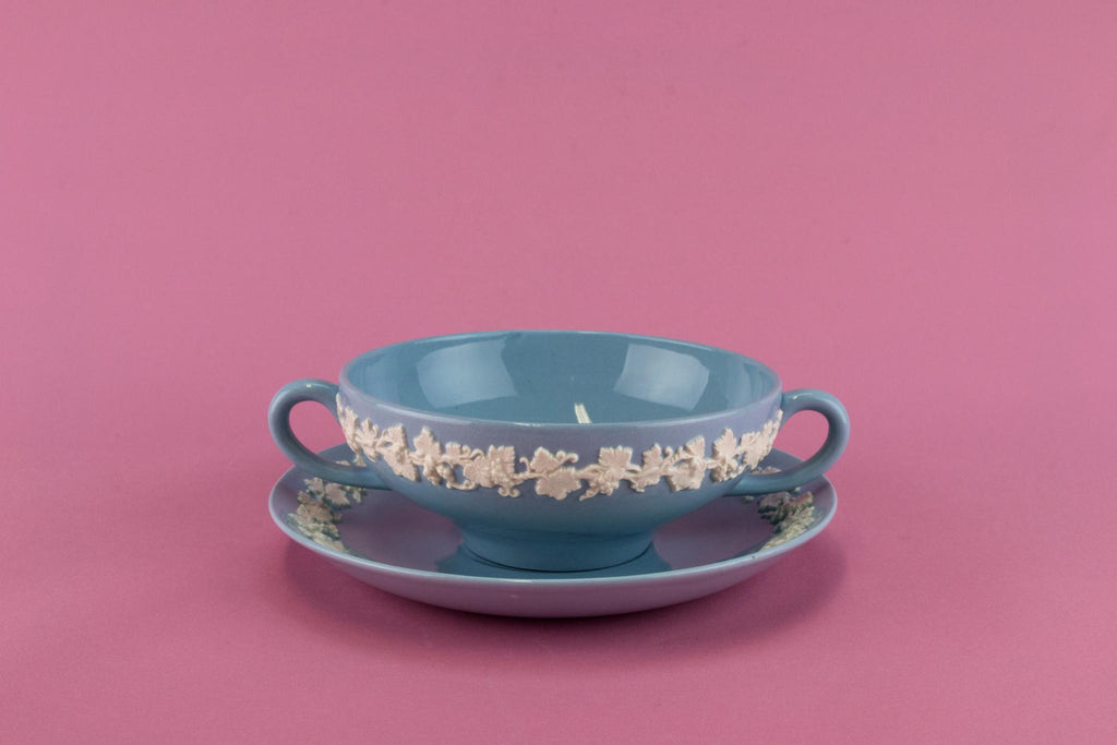 Wedgwood Queens Ware Soup Bowl & Plate